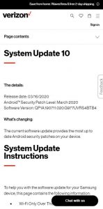 galaxy S10+ 5g verizon march