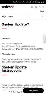 galaxy note 10+ verizon march