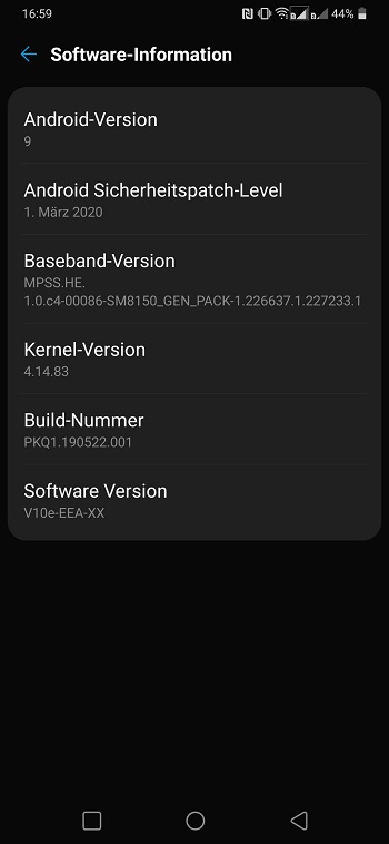 LG G8 march update