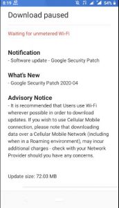 nokia 1 update