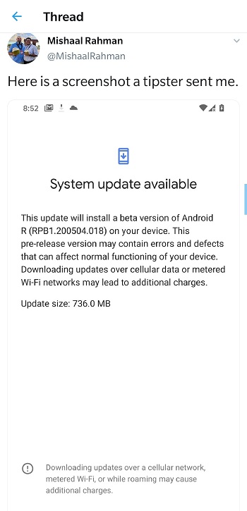 Android 11 Beta