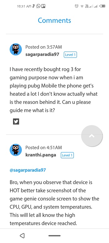 overheating rog phone 3