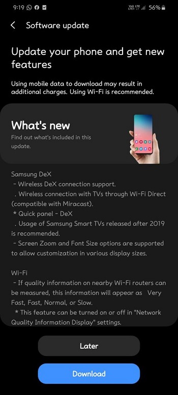 s20 one ui 2.5 korea