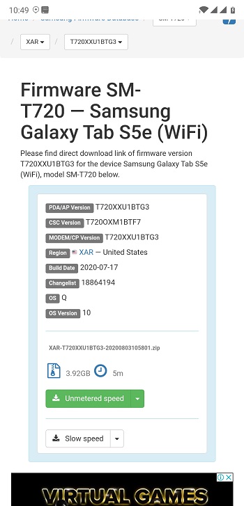 usa tab s5e wifi