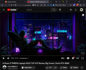 Firefox darker videos on YouTube
