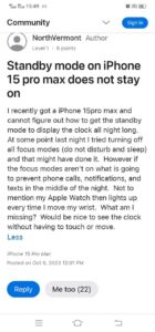 ios17.1-addresses-StandBy-mode-turning-off-overnight